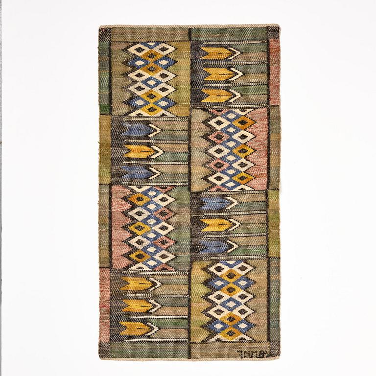 Märta Måås-Fjetterström, a "Crocus" textile, ca. 41 x 80 cm, signed AB MMF.