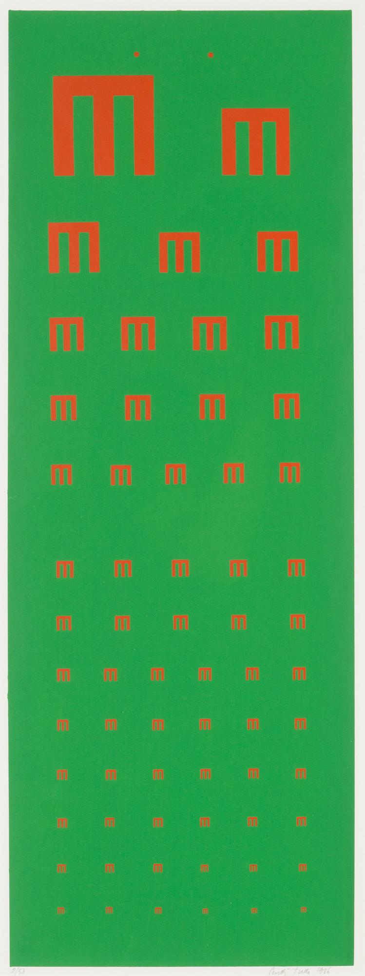 Pentti Tulla, serigrafi, signerad och daterad 1986, numrerad 2/50.