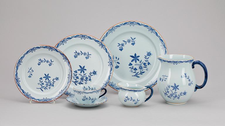 PARTI SERVISDELAR, 41 st, flintgods, "Ostindia", Rörstrand.