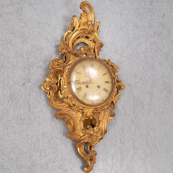 VÄGGPENDYL, rokokostil, Westerstrand, Töreboda, omkring 1900-talets mitt.