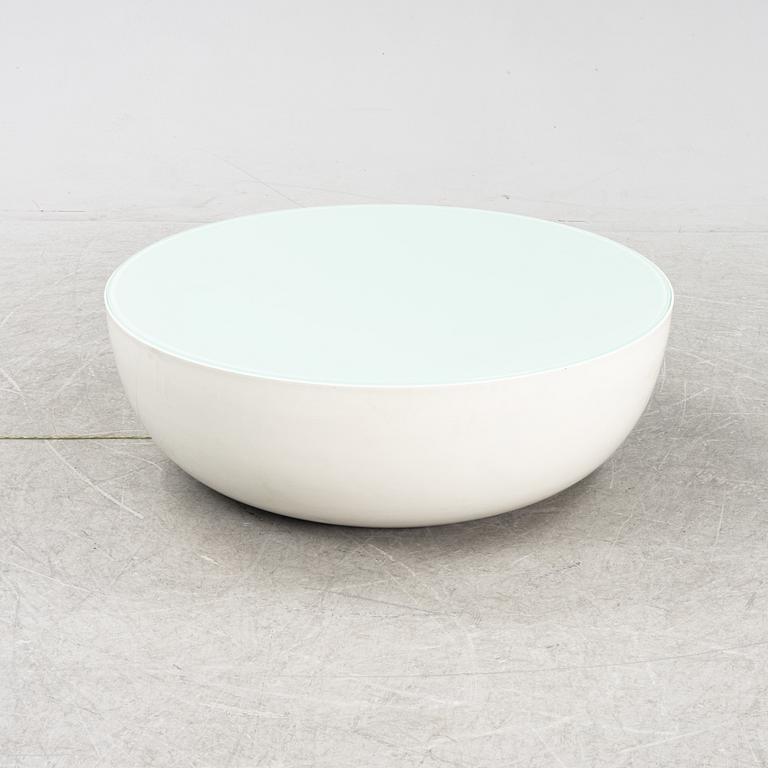 Gino Carollo' a 'Planet' glass top coffee table, Bonaldo, Italy.