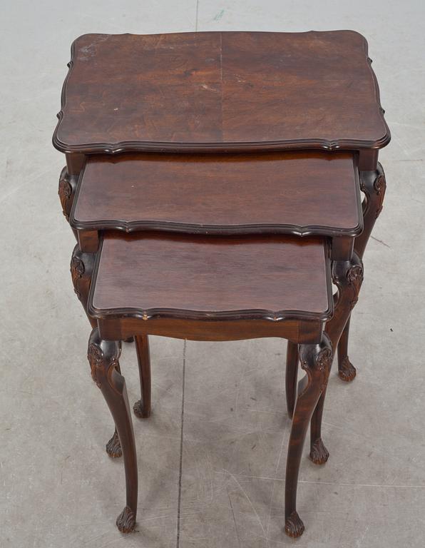 SATSBORD, 3 st, rokokostil, 1900-talets mitt.