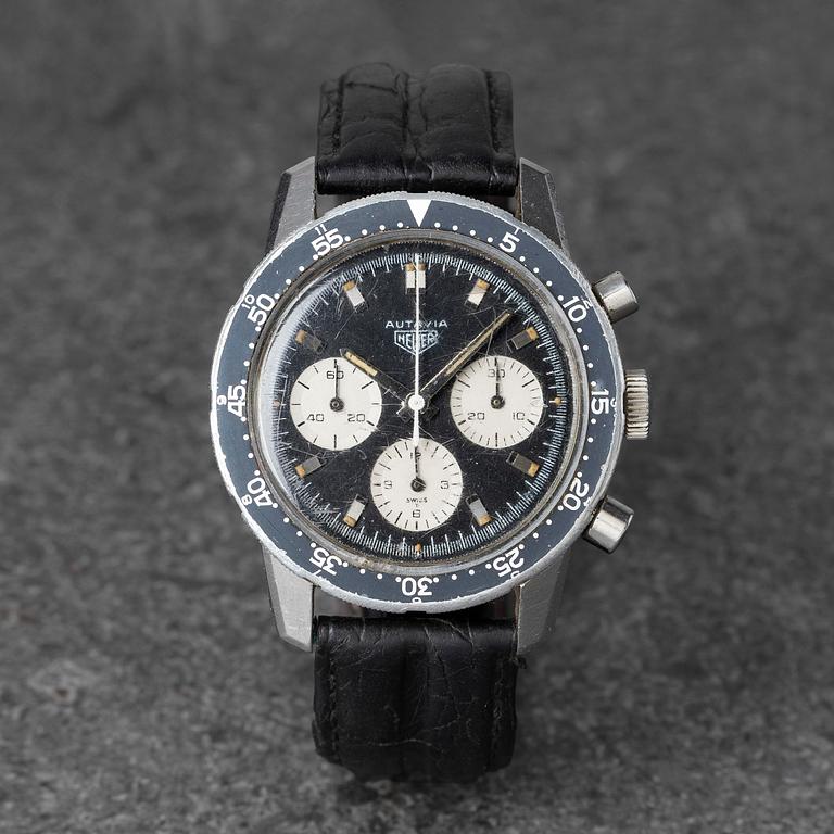 Heuer, Autavia, "Compressor Case", chronograph, ca 1970.