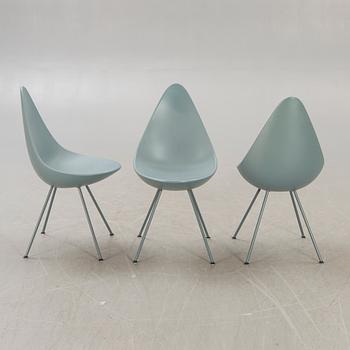Arne Jacobsen, stolar 6 st "Droppen" för Fritz Hansen 2014.