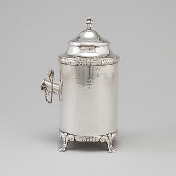 K ANDERSON, kaffekanna, silver, Stockholm, 1916.