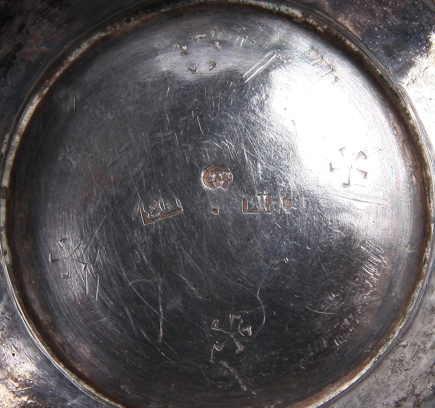 BÄGARE, silver. Elias Petter Modin, Sundsvall 1810.