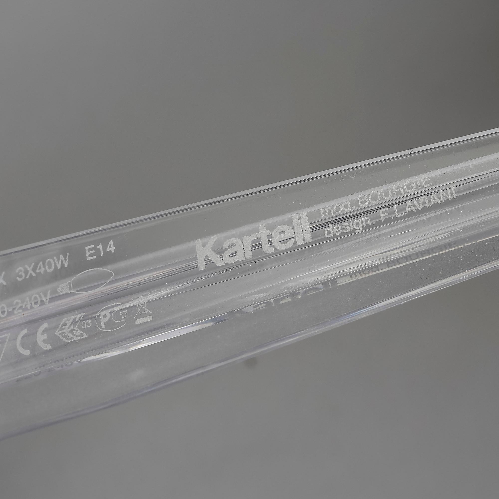 Ferruccio Laviani, bordslampa, "Bourgie", Kartell, Italien.