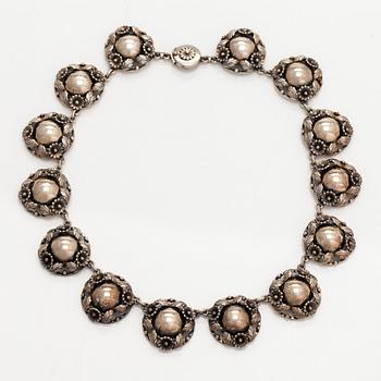 Niels Erik From, necklace, silver, Denmark.