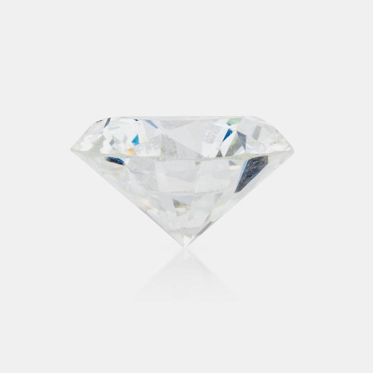 DIAMANT, oinfattad, briljantslipad, 1.08 ct, TW/IF enligt certifikat från Diamexpertise.