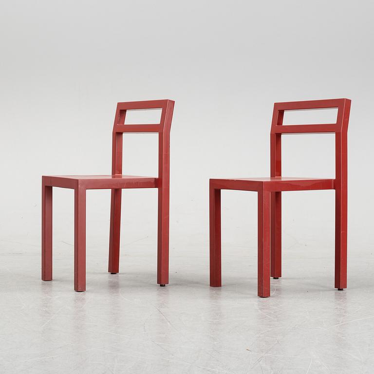 Boris Berlin/Poul Christiansen, bord med två stolar, "Non", Komplot design, Källemo.