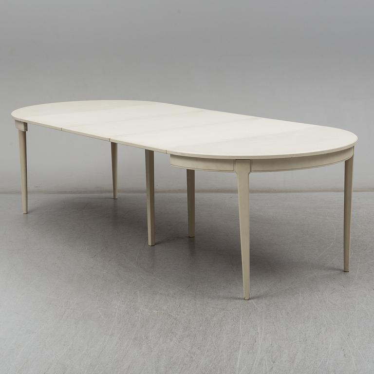 CARL MALMSTEN, table with 6 chairs, late 20th Century.