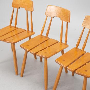 Carl-Gustav Boulogner, stolar, 4 st, Bröderna Wigells stolfabrik, 1950-tal.