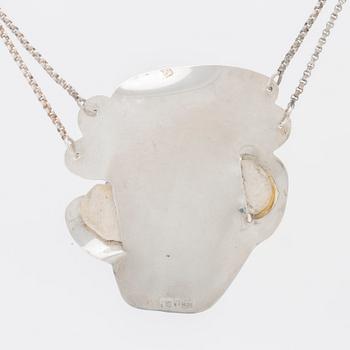 Berit Johansson and Lasse Frisk, necklace silver and ceramic.
