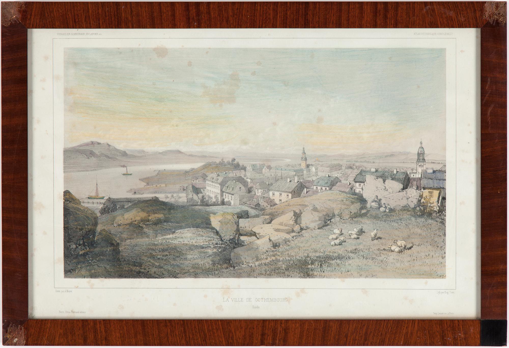 GRAFISKA BLAD, 2 stycken, 1800-tal.