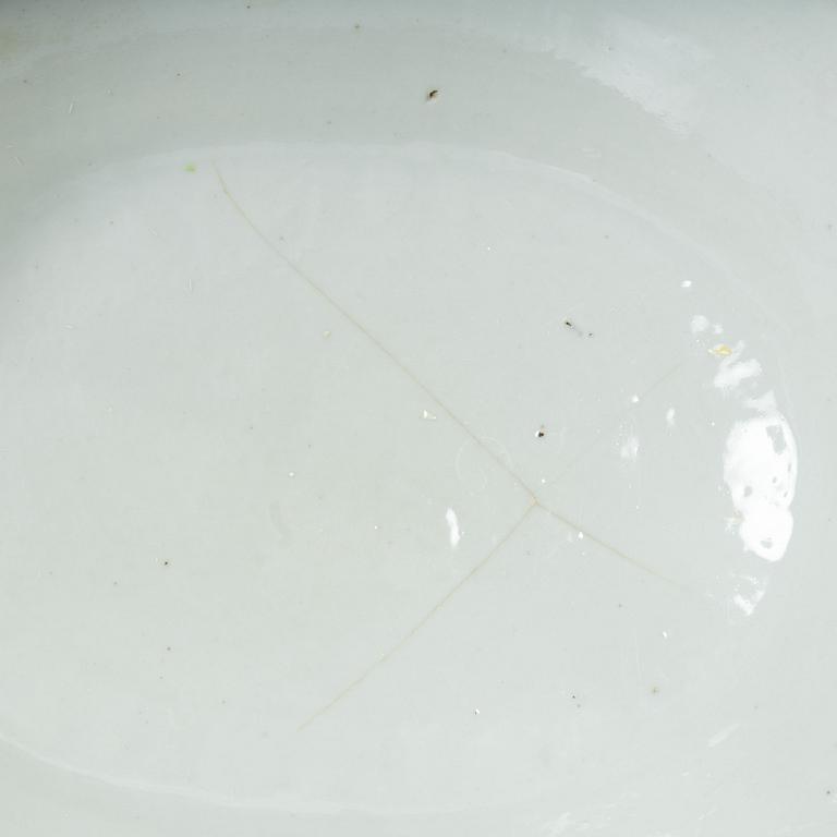 Terrin, kompaniporslin, Kina, Qingdynastin, Qianlong (1736-95).