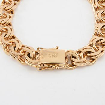 Bracelet Bismarck link 18K gold.