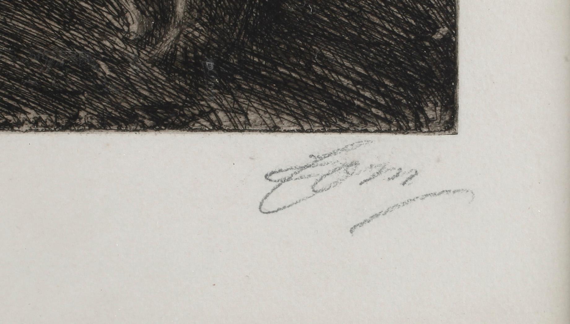 ANDERS ZORN, etsning, sign.