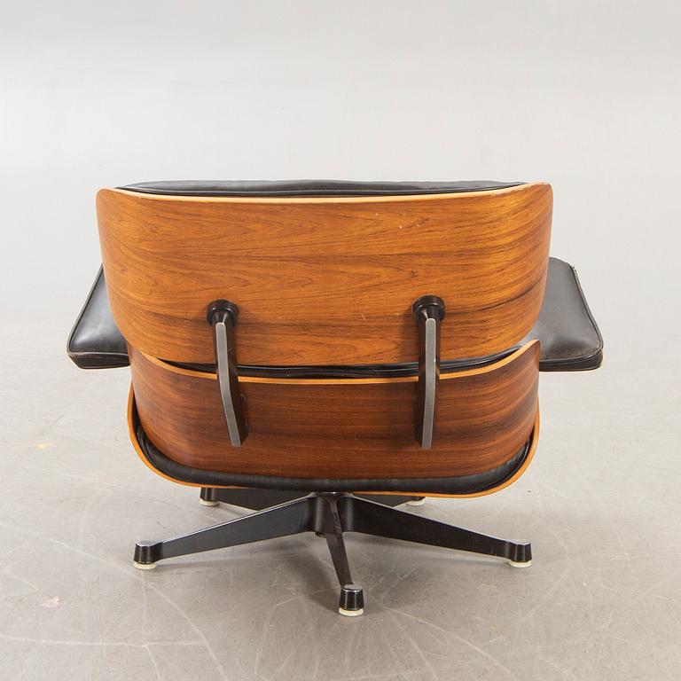 Charles and Ray Eames,  "Lounge Chair", enligt uppgift licenstillverkad för Nordiska Kompaniet, 1960-tal.