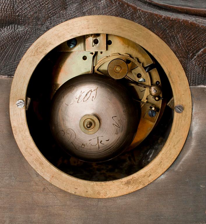 BORDSKLOCKA, brons, nyrokoko, 1800-talets senare hälft.