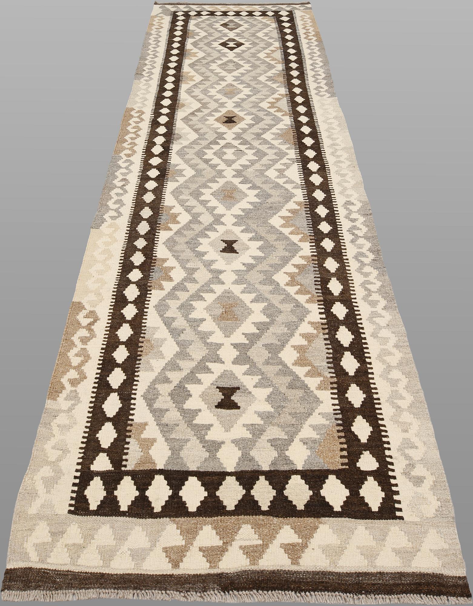 Gallerimatta, Kelim, 302 x 88 cm.