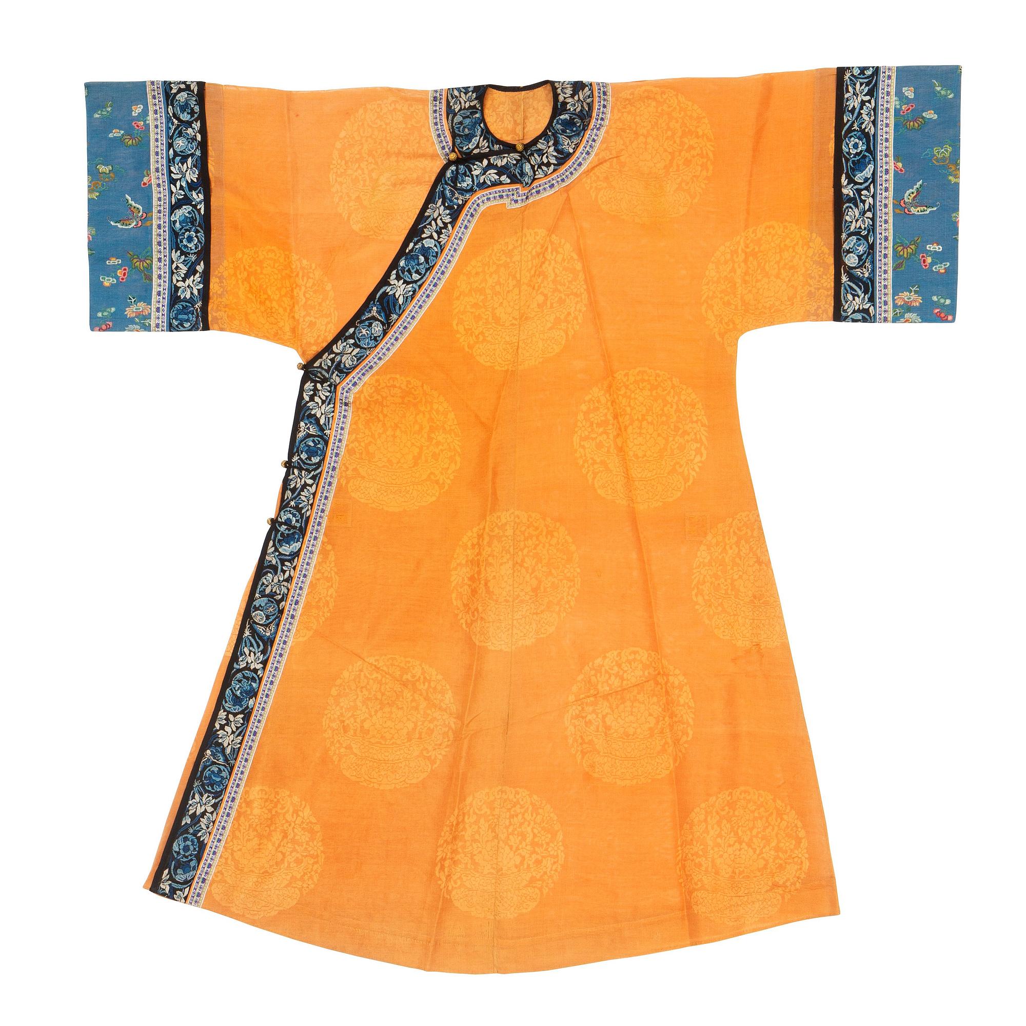 Rock, broderat siden. Kina, Sen Qingdynasti.
