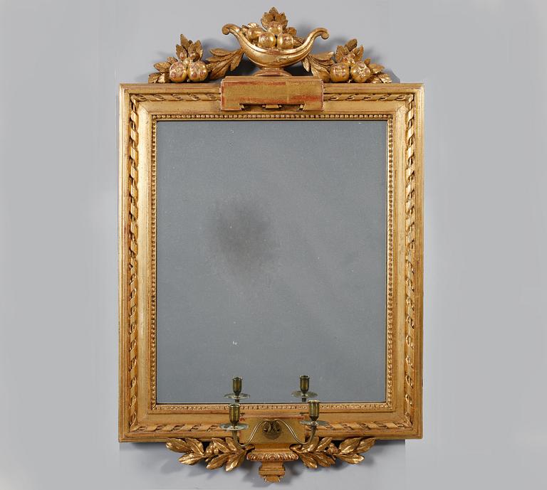 SPEGELLAMPETT, sengustaviansk, omkring år 1800.