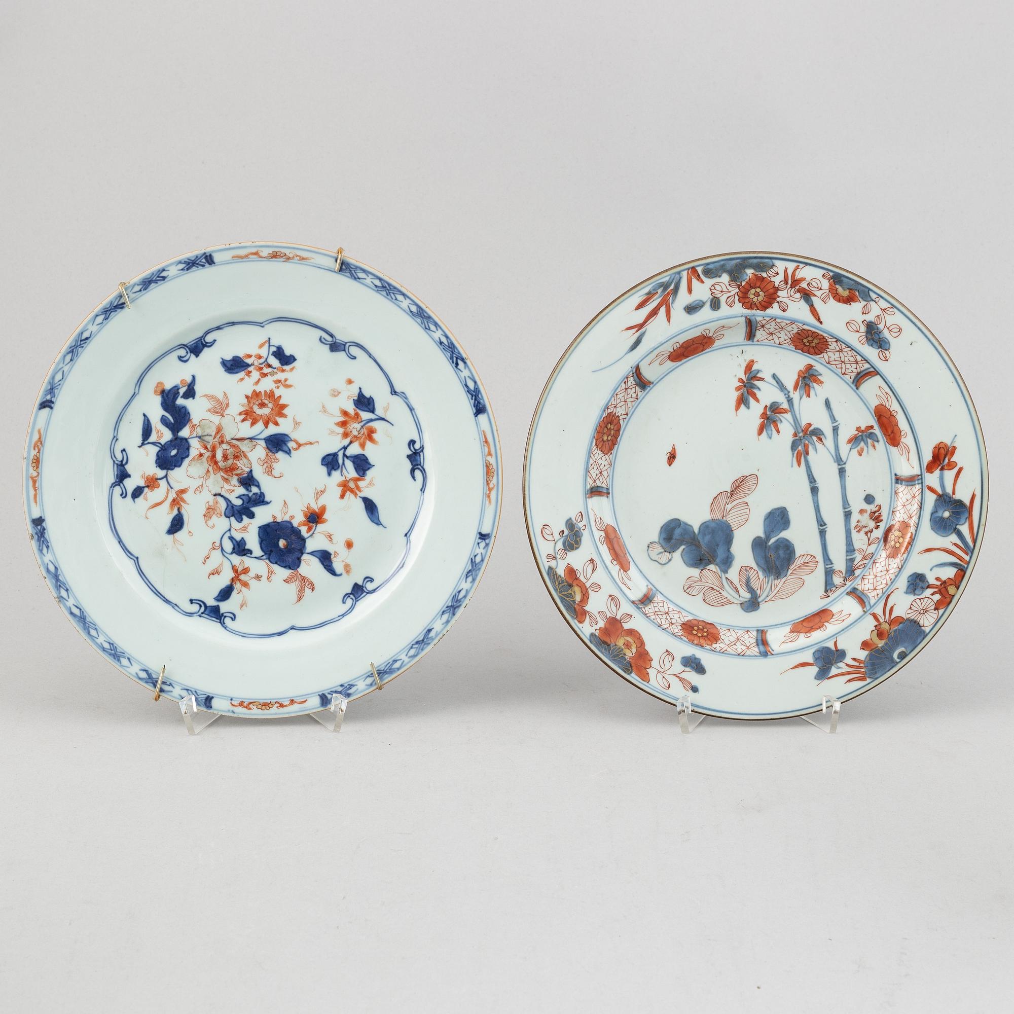 A group of 7 imari dishes, Qing dynasty, Qianlong (1736-95).