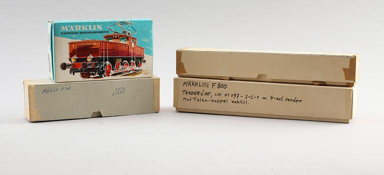 MODELLTÅGSLOK, 4 st, Märklin, Tyskland.
