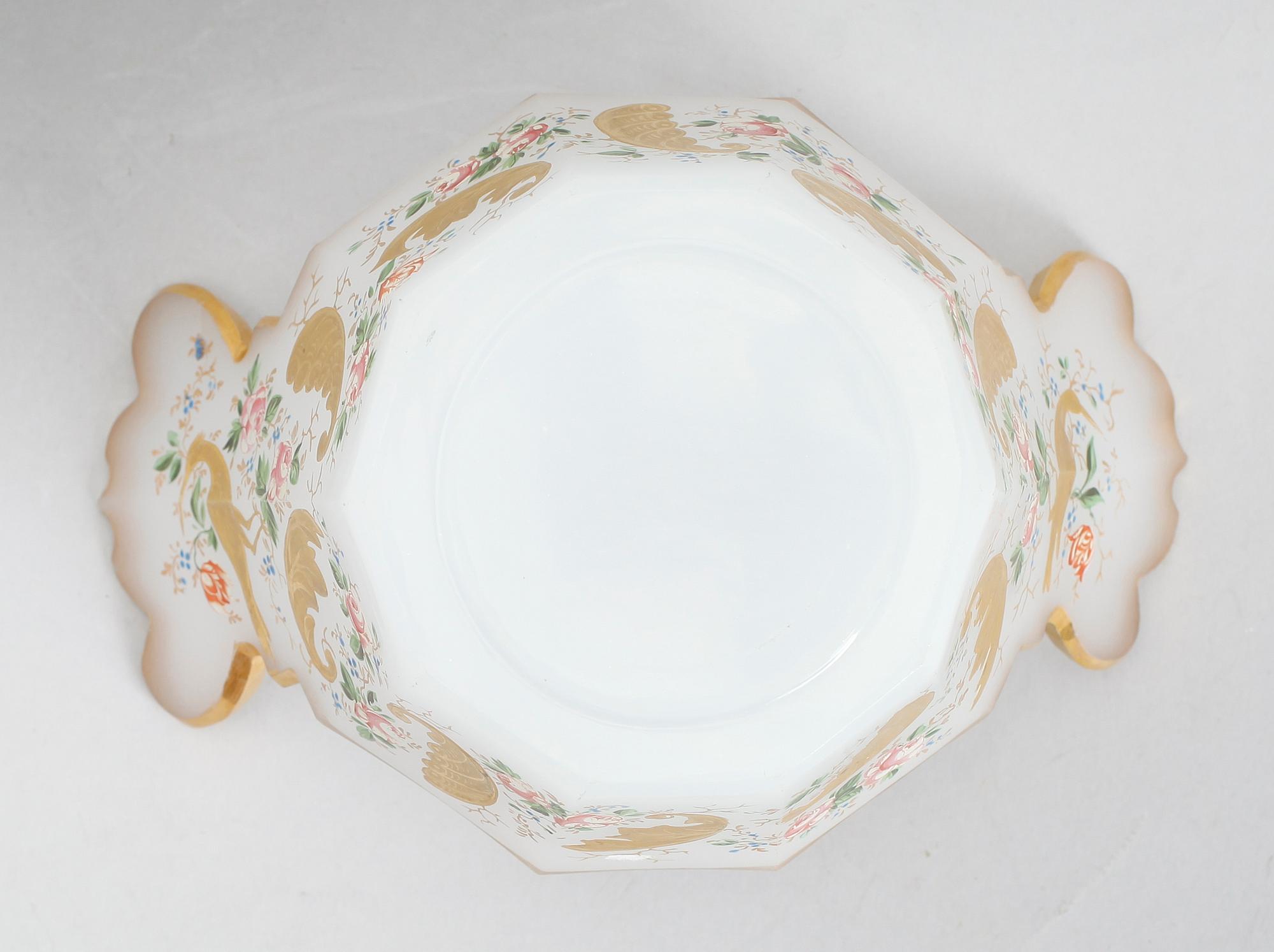 SKÅL, opakglas, sent 1800-tal.