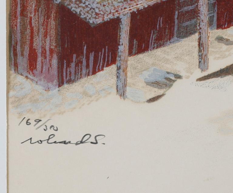 ROLAND SVENSSON, färglitografi, signerad, numrerad 169/310.
