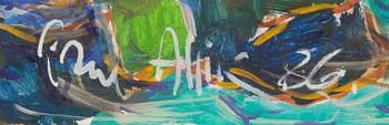 PAUL ALLIK, oil on board, signed and dated -86.