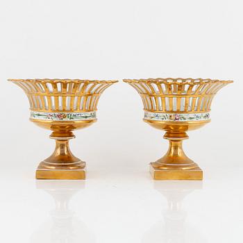 A pair of porcelain pots, Rörstrand, around 1900's.