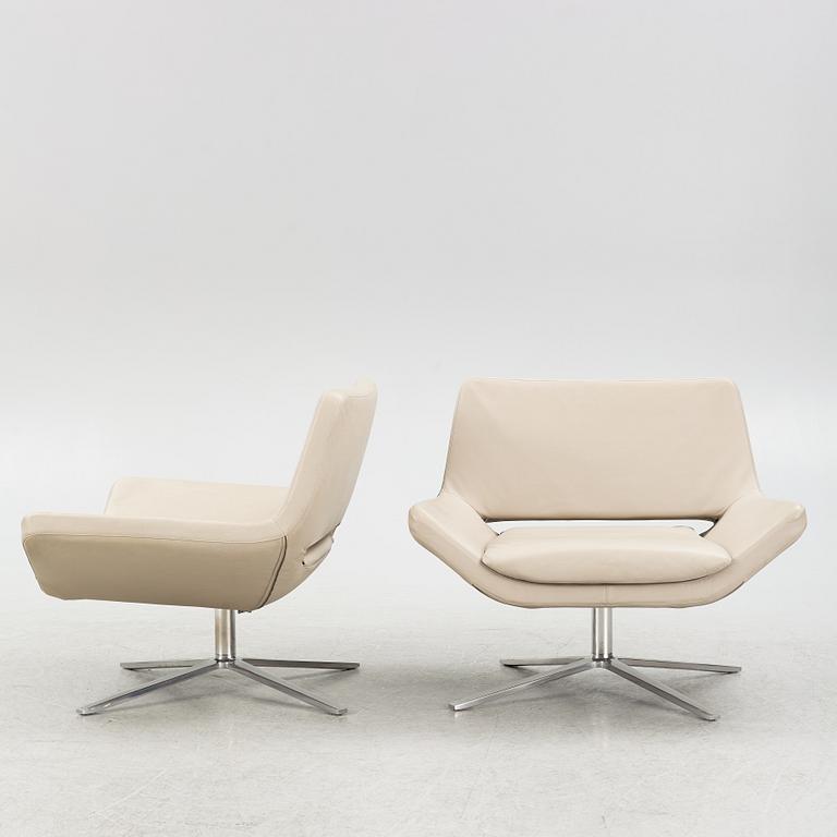 Jeffrey Bernett, a pair of 'Metropolitan' armchairs, B&B Italia Maxalto.