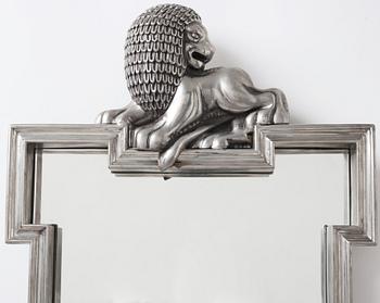 Anna Petrus, An Anna Petrus pewter mirror, Svenskt Tenn, Sweden 1929.