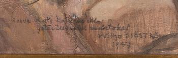 Wilho Sjöström, öljy kankaalle, signeerattu ja päivätty 1937.