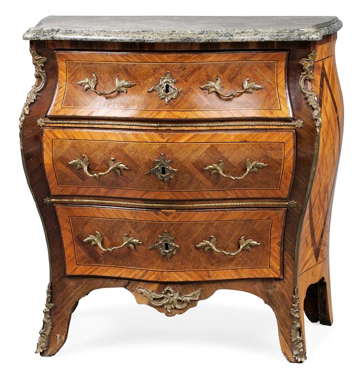 A Swedish Rococo commode by C. Tietze.