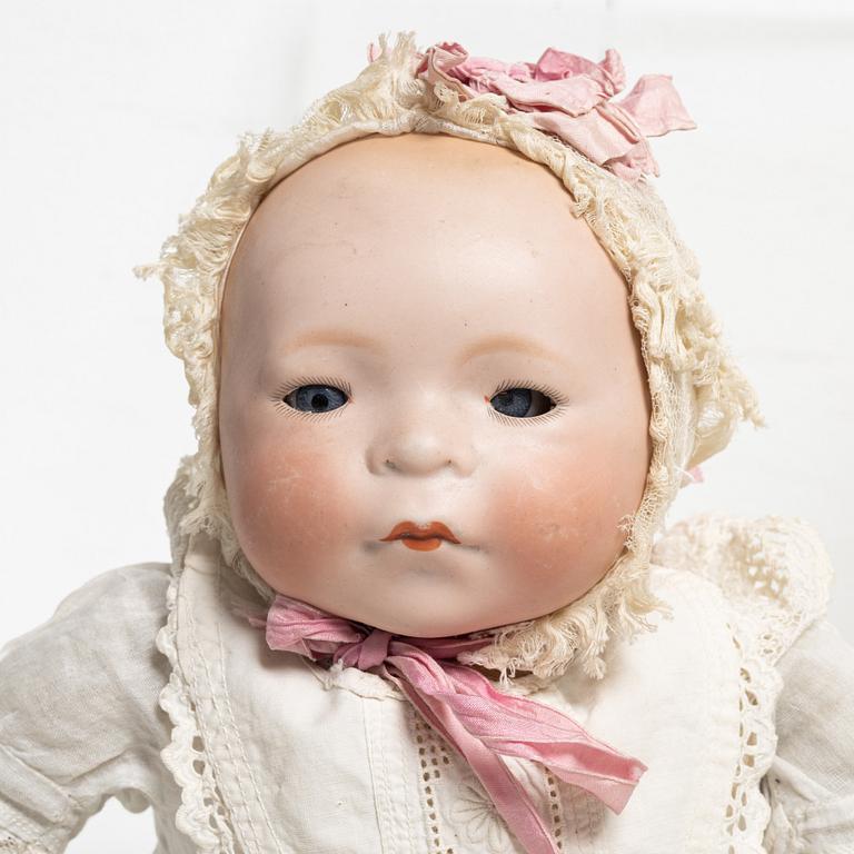 Baby dolls, 2 pcs, Germany 1920s, manufacturers Grace S Putnam and Louis Amberg.