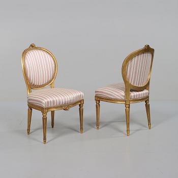 STOLAR, 4 st, gustaviansk stil, 1900-talets första hälft.