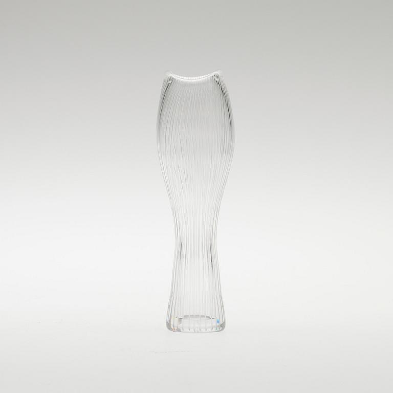 MALJAKKO ja MALJA, lasia, "Varsanjalka" sekä "Jäkälä" Tapio Wirkkala, Iittala. Maljakko signeerattu.