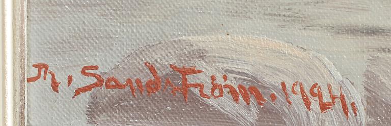 THERESIA SANDSTRÖM, olja på duk, signerad och daterad 1924.