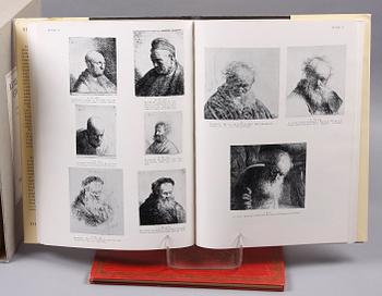 PARTI BÖCKER, 9 st, bla "Rembrandt`s etchings" vol I-II, 1952.