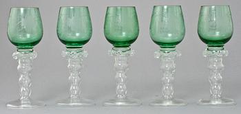 GLAS, 12 st, Remmare, 1900-tal.