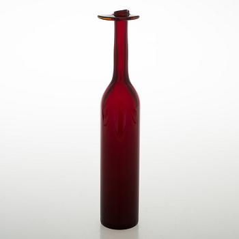 OIVA TOIKKA,a bottle signed Oiva Toikka Nuutajärvi 397/2000.