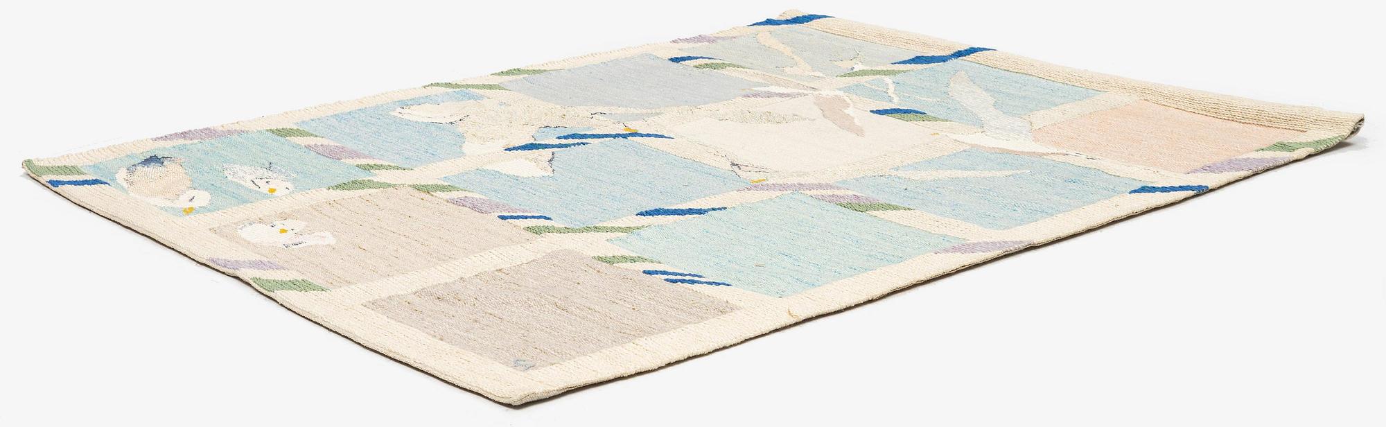 Cecilia Andersson, a tapestry, 'Att fångas i flykten', flat weave, c. 150 x 112 cm, signed CA.