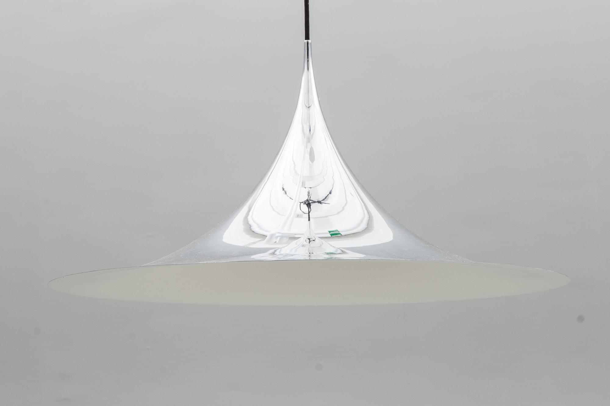 TAKLAMPA, Semipendel, Claus Bonderup, 1900-talets andra hälft. Höjd ca 35 cm.
