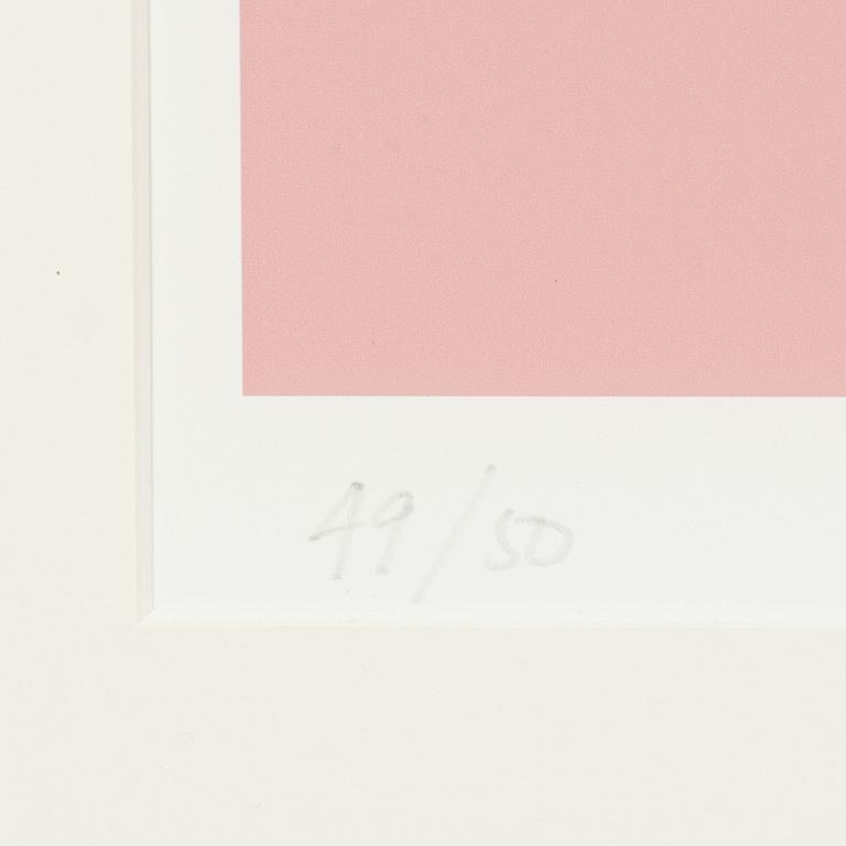Annika Elisabeth von Hausswolff,screenprint in colours, signed and dated 2017. Numbered 49/50.