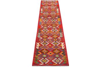 Gallerimatta, Afghansk Kelim, ca 500 x 83 cm.