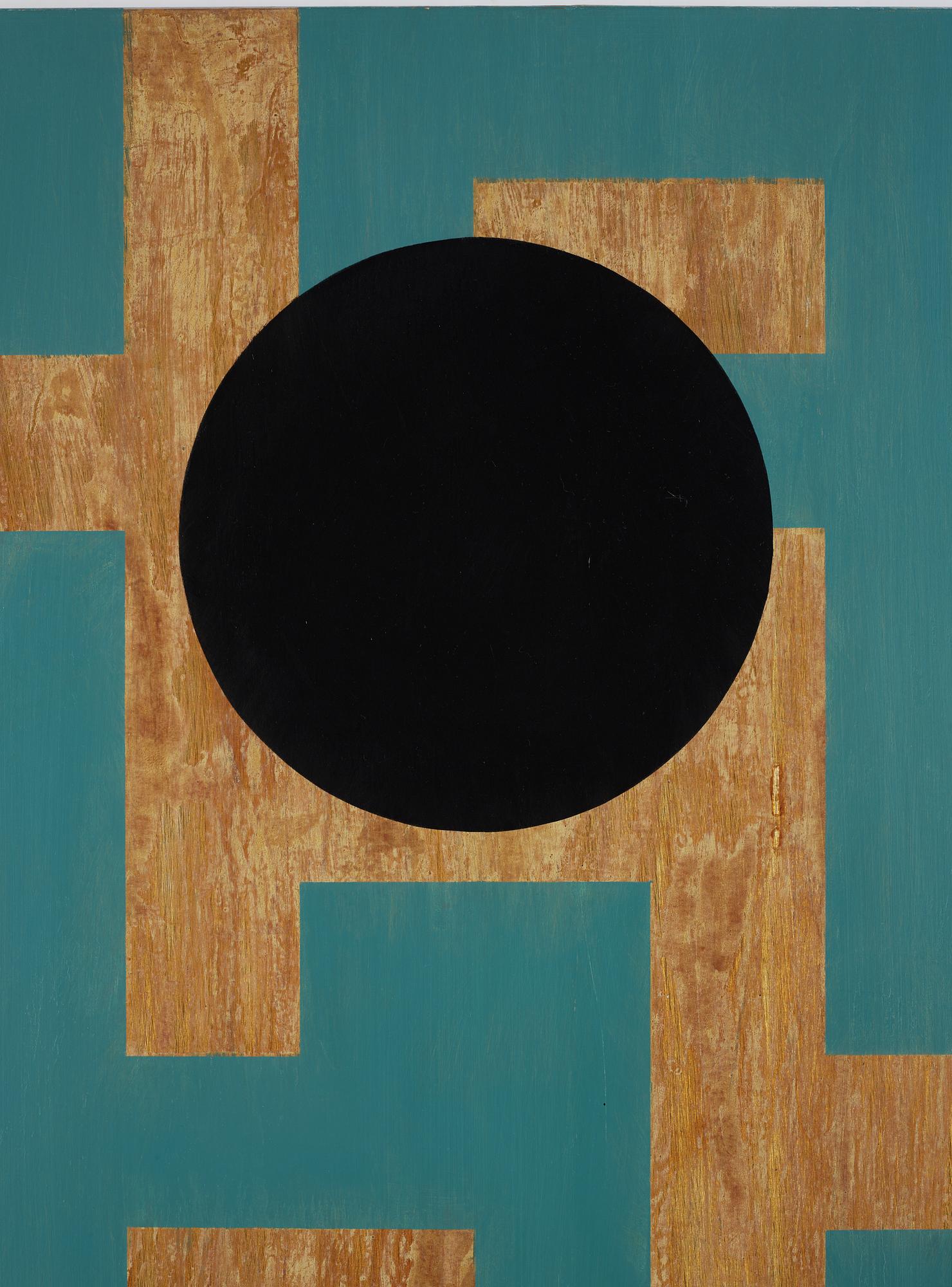 Olle Borg, signed and dated 1990 a tergo. Mixed media on aluminum.