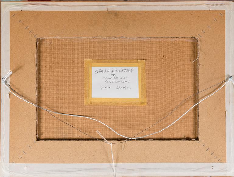 GÖRAN AUGUSTSON, gouache, signed and dated -92.