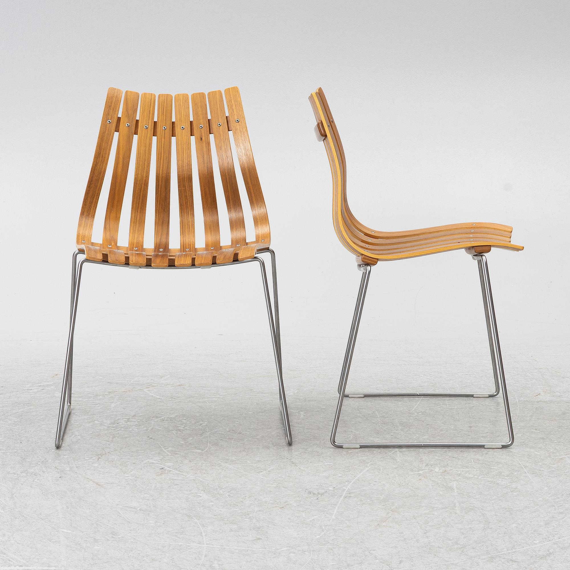 Hans Brattrud, ten chairs, 'Scandia Junior', Hove Möbler, Norway.